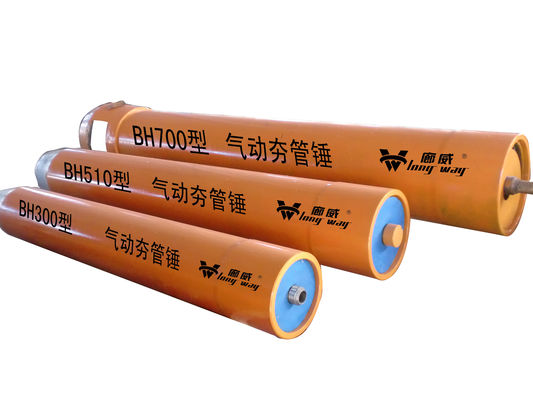 Pneumatyczne przewody napędzające młot w żywej pomarańczowej