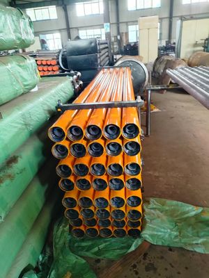 Rura wiertnicza ze stali węglowej 8,56 mm, wytrzymała konstrukcja dwuścienna, średnica zewnętrzna 73/76/89 mm, czarna/niebieska